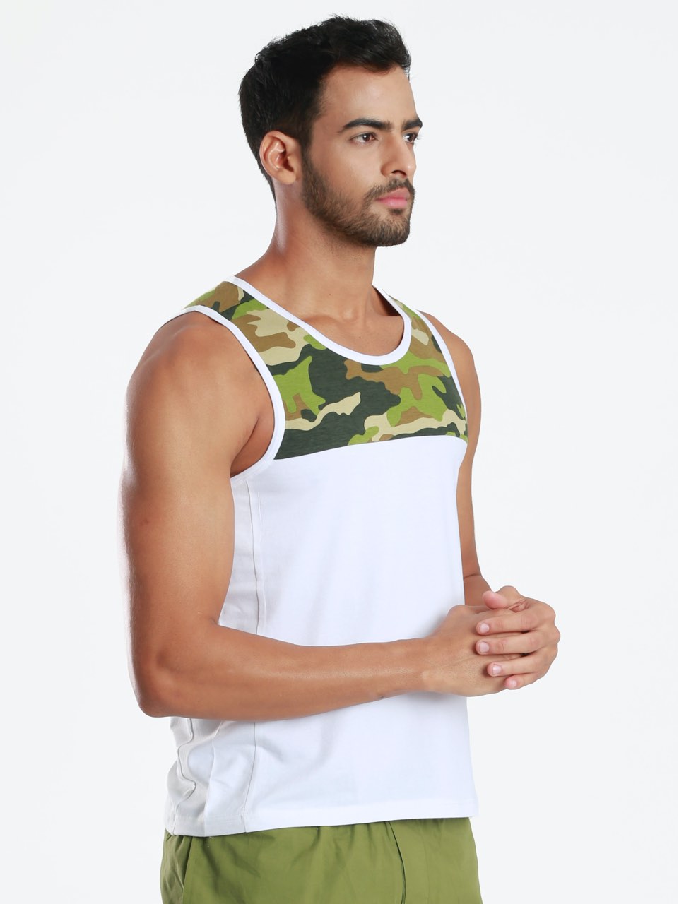 Active Fit Camo Printed Bamboo Vest (Pack of 3)