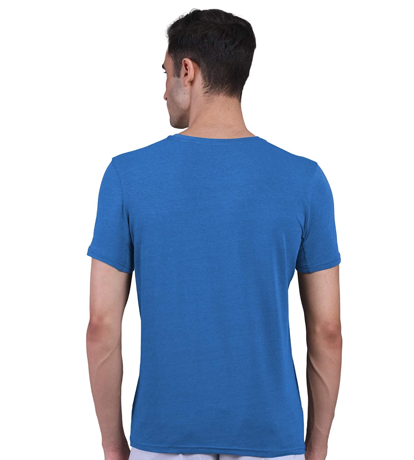 Pilot Blue Men's Half Sleeves Bamboo Undershirts (Loungewear & Sleepwear) - Pack Of 1