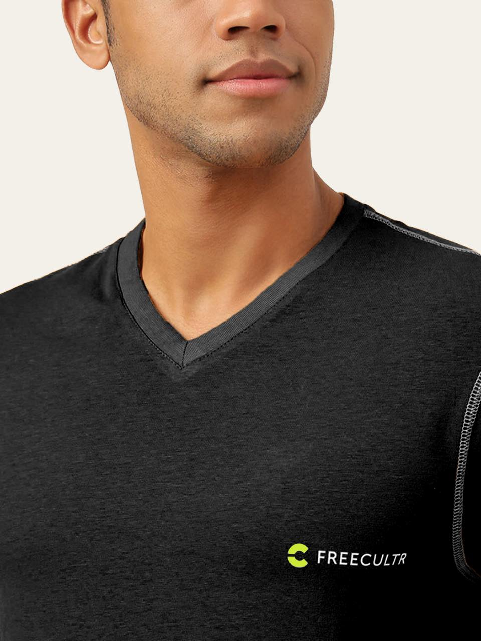 Men's Organic Bamboo Casual Tees - V Neck - (Pack of 1)