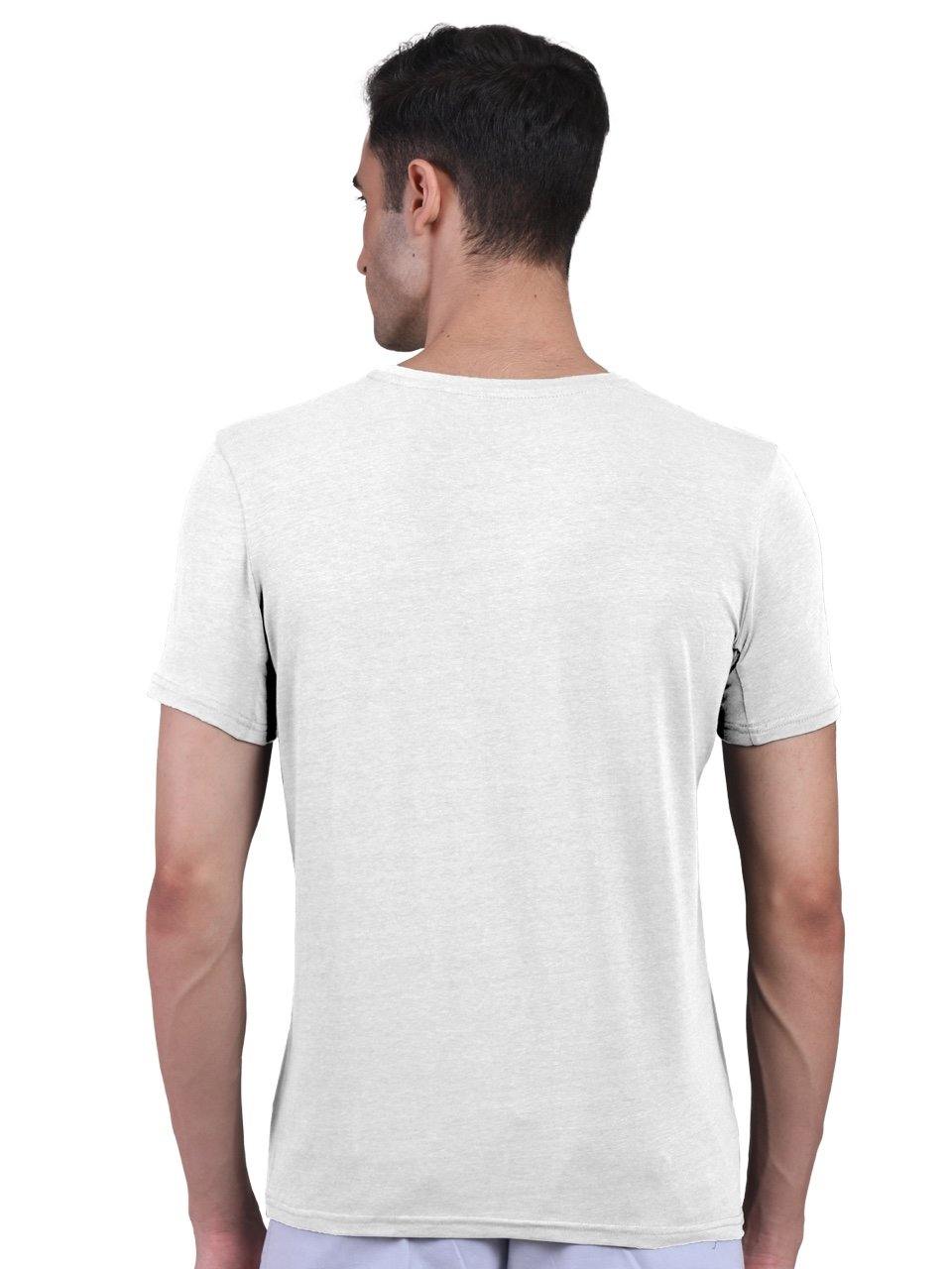 Men's Half Sleeves Bamboo T-shirt (Undershirt, Loungewear, Sleepwear) - Pack of 2 - freecultr.com