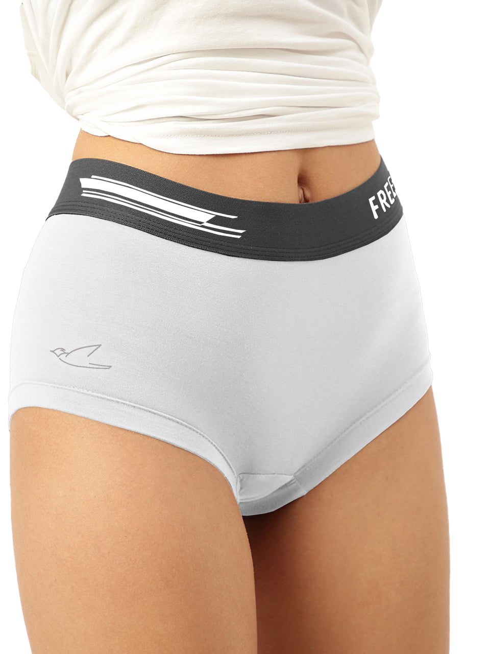 Cloud White Women Micro Modal Boxer Brief (Pack of 1)