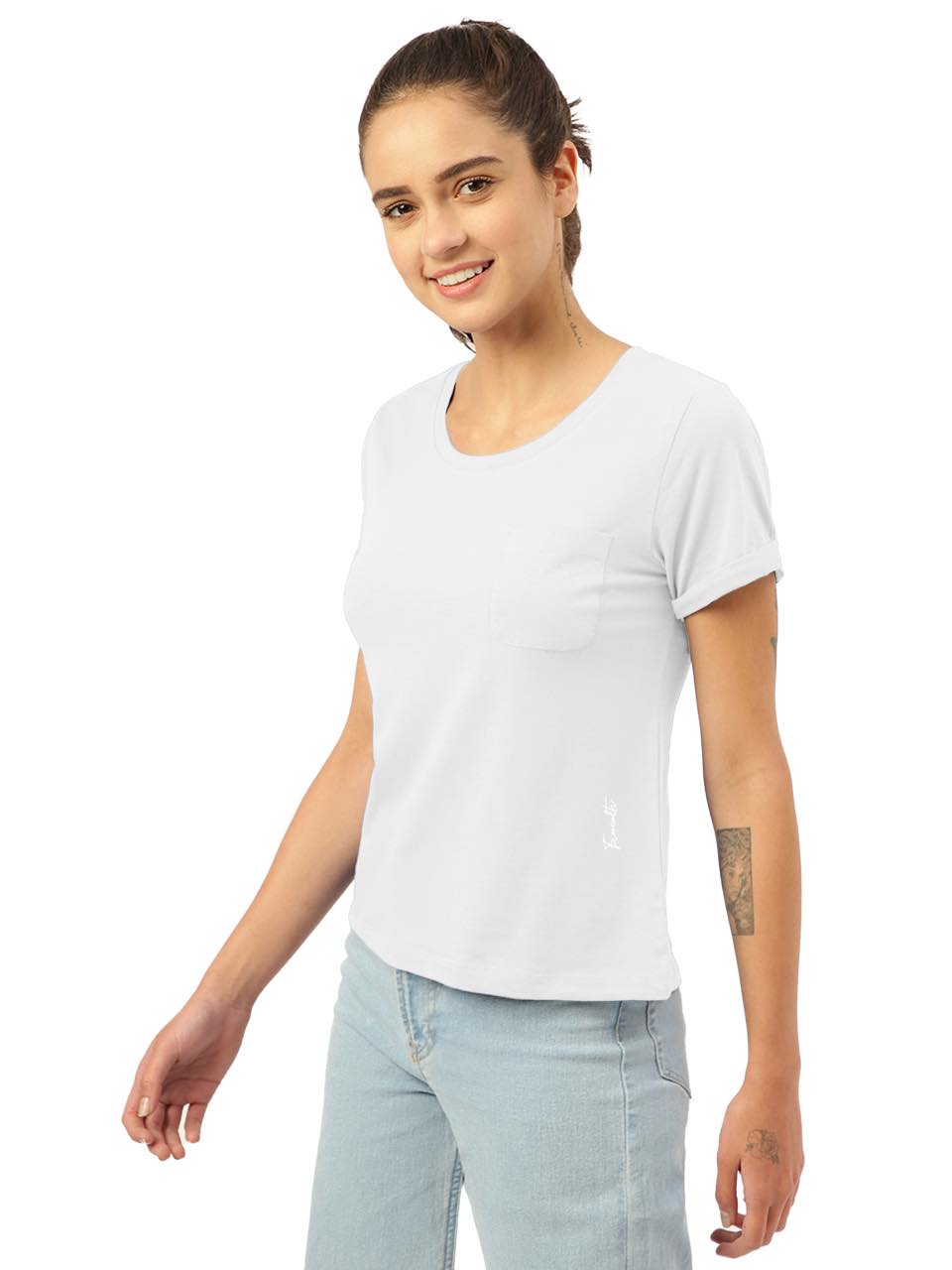 White Twin Skin Women's Lounge Tees (Pack of 1)