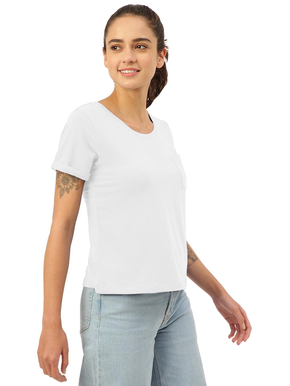 White Twin Skin Women's Lounge Tees (Pack of 1)