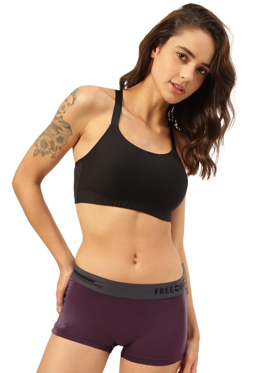 Sangria Wine Women's Micro Modal Boy Shorts (Pack of 1)