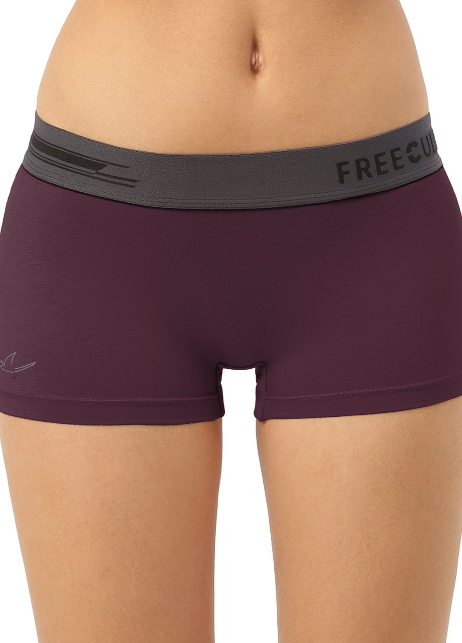 Sangria Wine Women's Micro Modal Boy Shorts (Pack of 1)