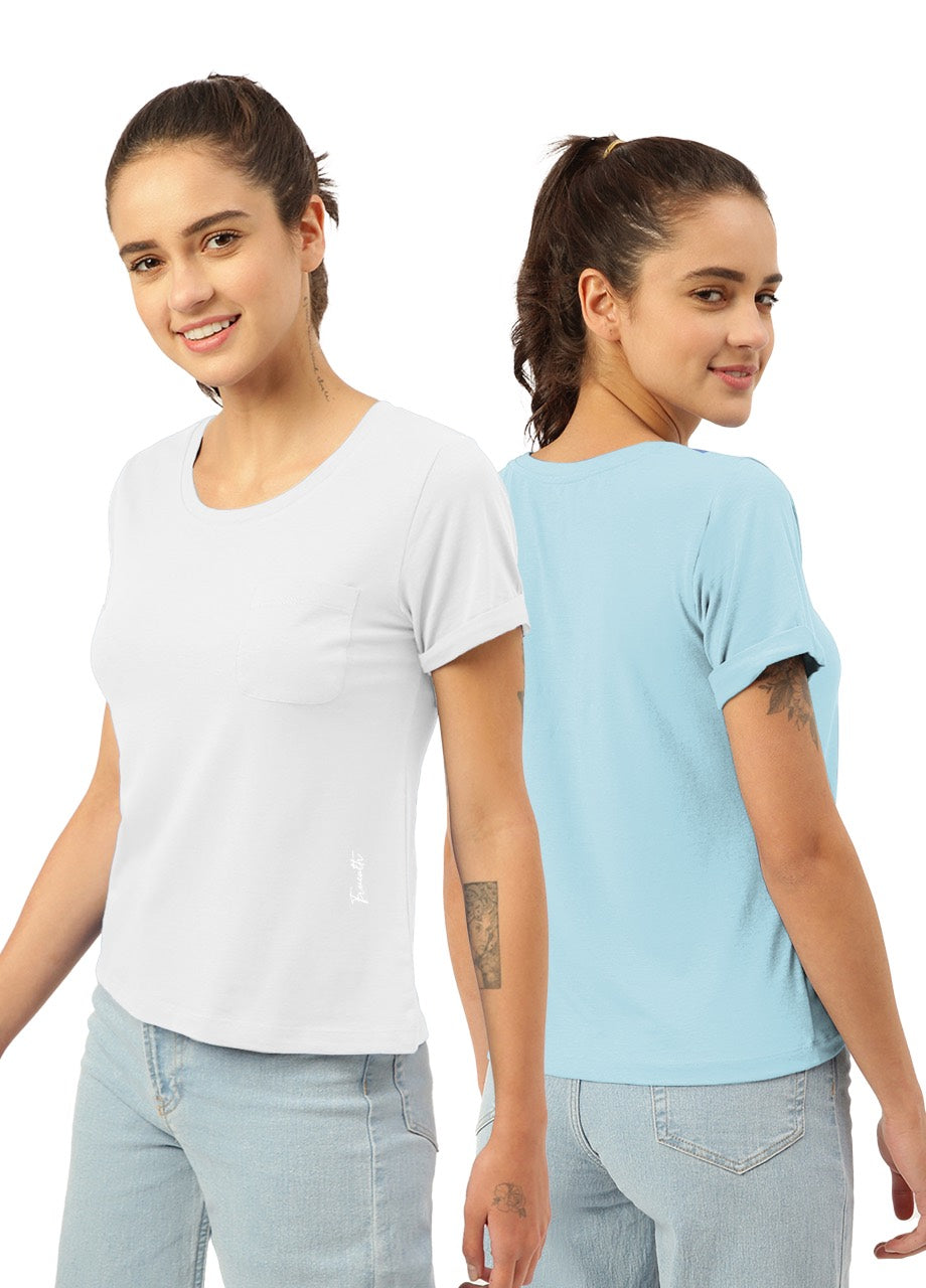 Twin Skin Women's Lounge Tees (Pack of 2)