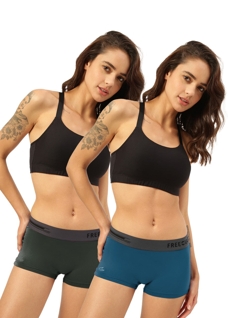 Women's Micro Modal Boy Shorts (Pack of 2)