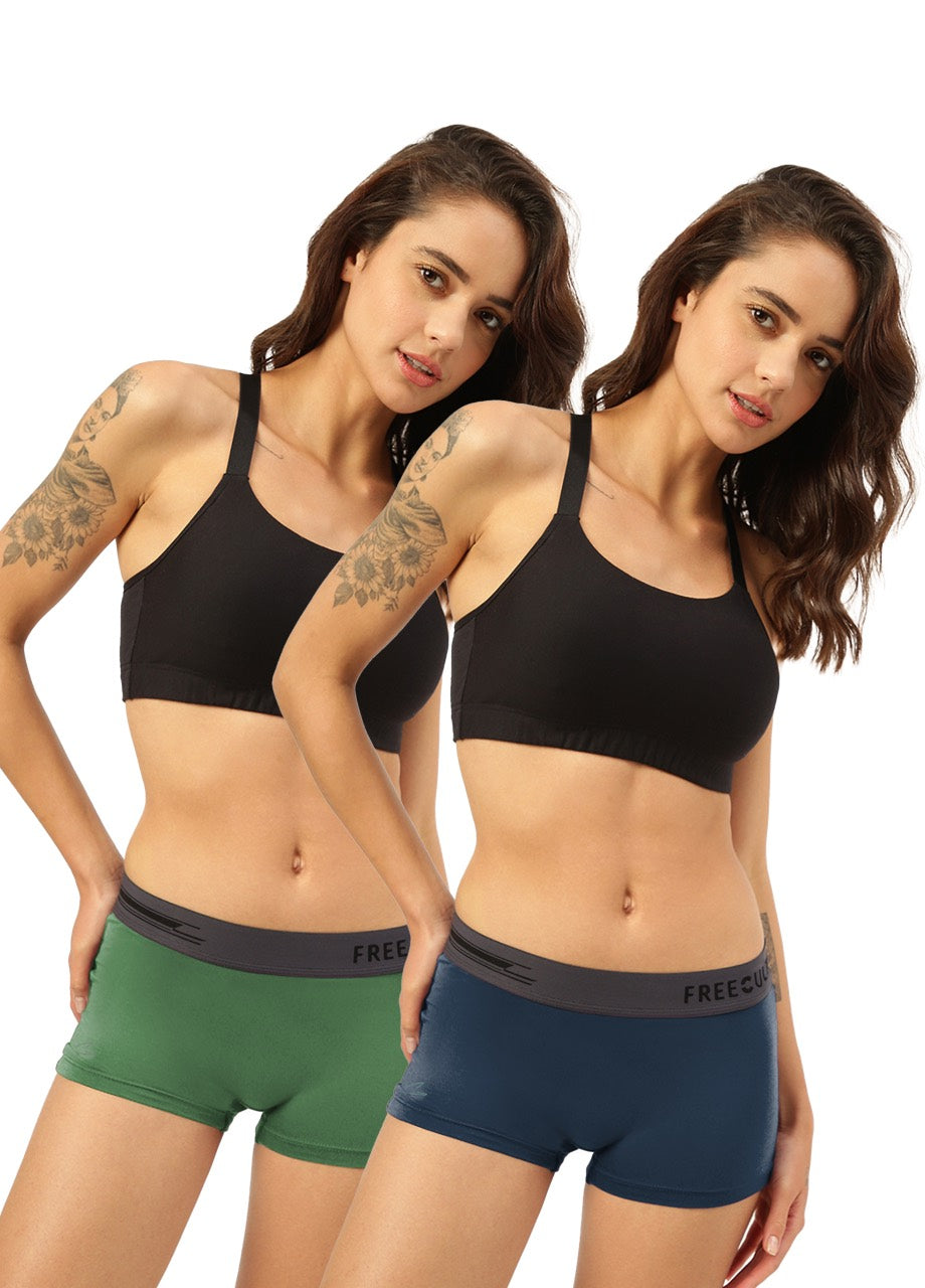 Women's Micro Modal Boy Shorts (Pack of 2)