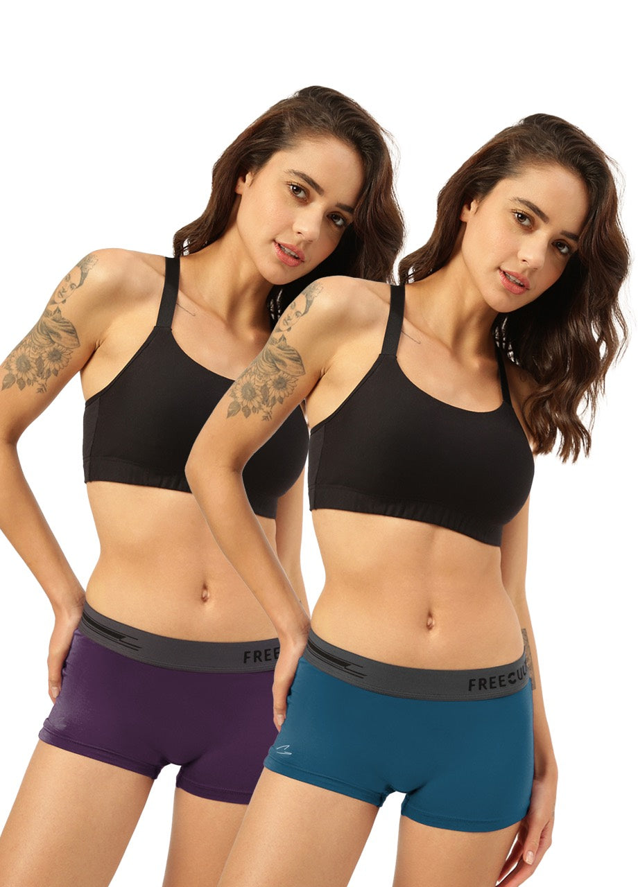 Women's Micro Modal Boy Shorts (Pack of 2)