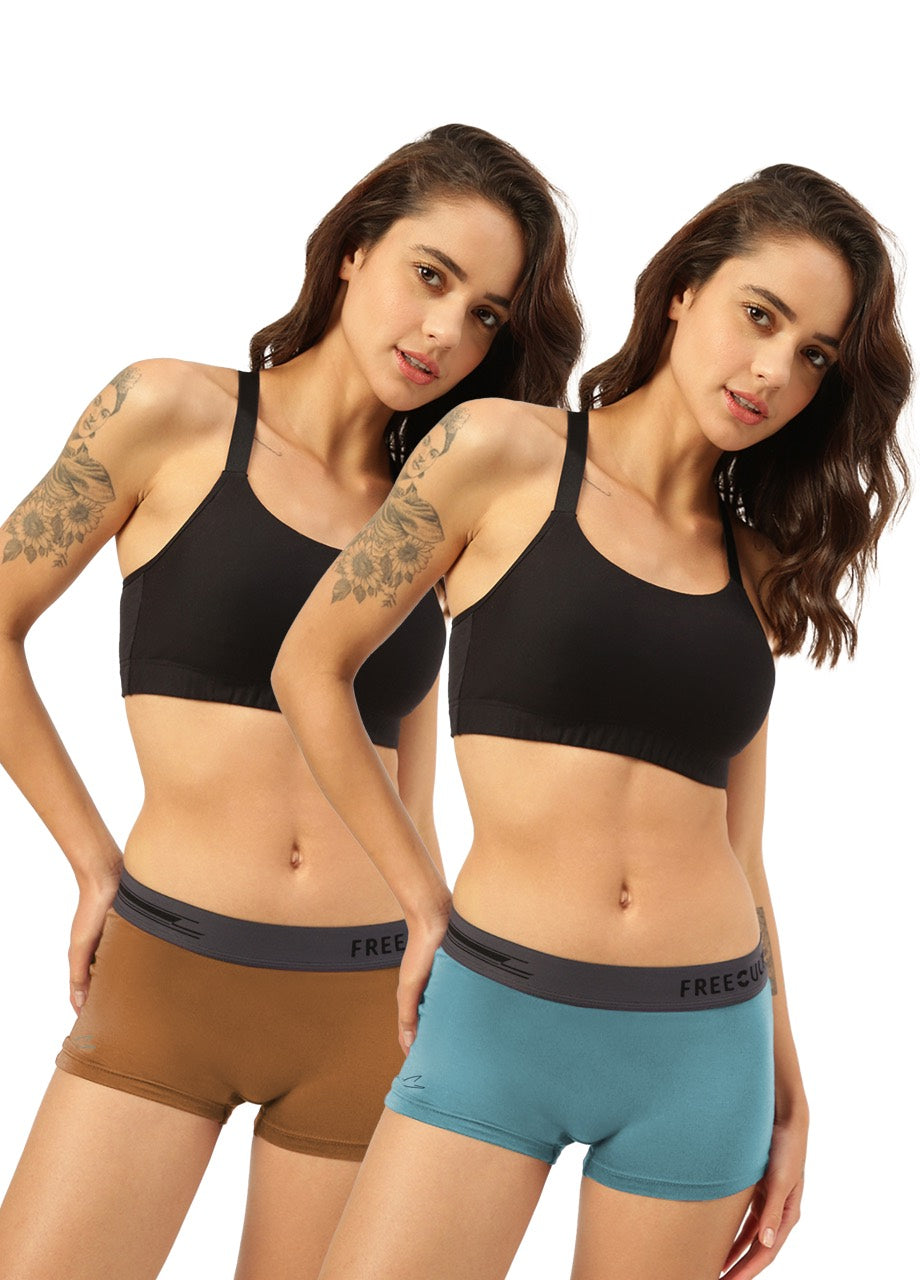 Women's Micro Modal Boy Shorts (Pack of 2)