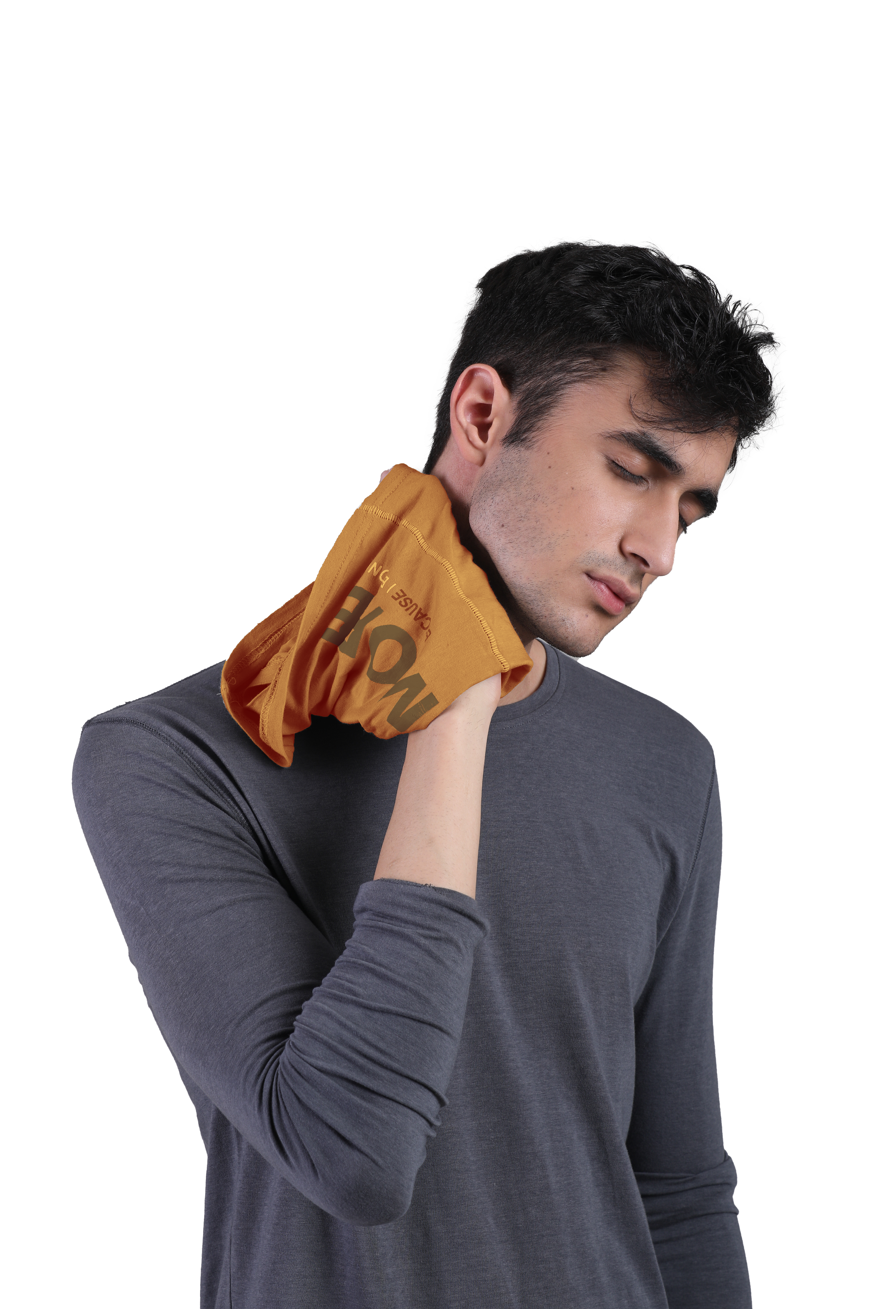 Unisex Yellow Organic Bandana Masks - Printed (Pack Of 1)