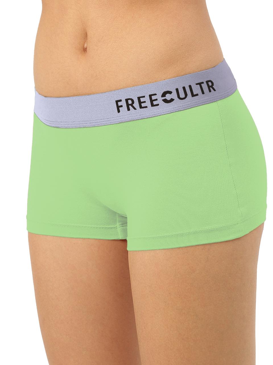 Women's Anti-Bacterial Micro Modal Boyshort with Silverfox Waistband (Pack of 1)