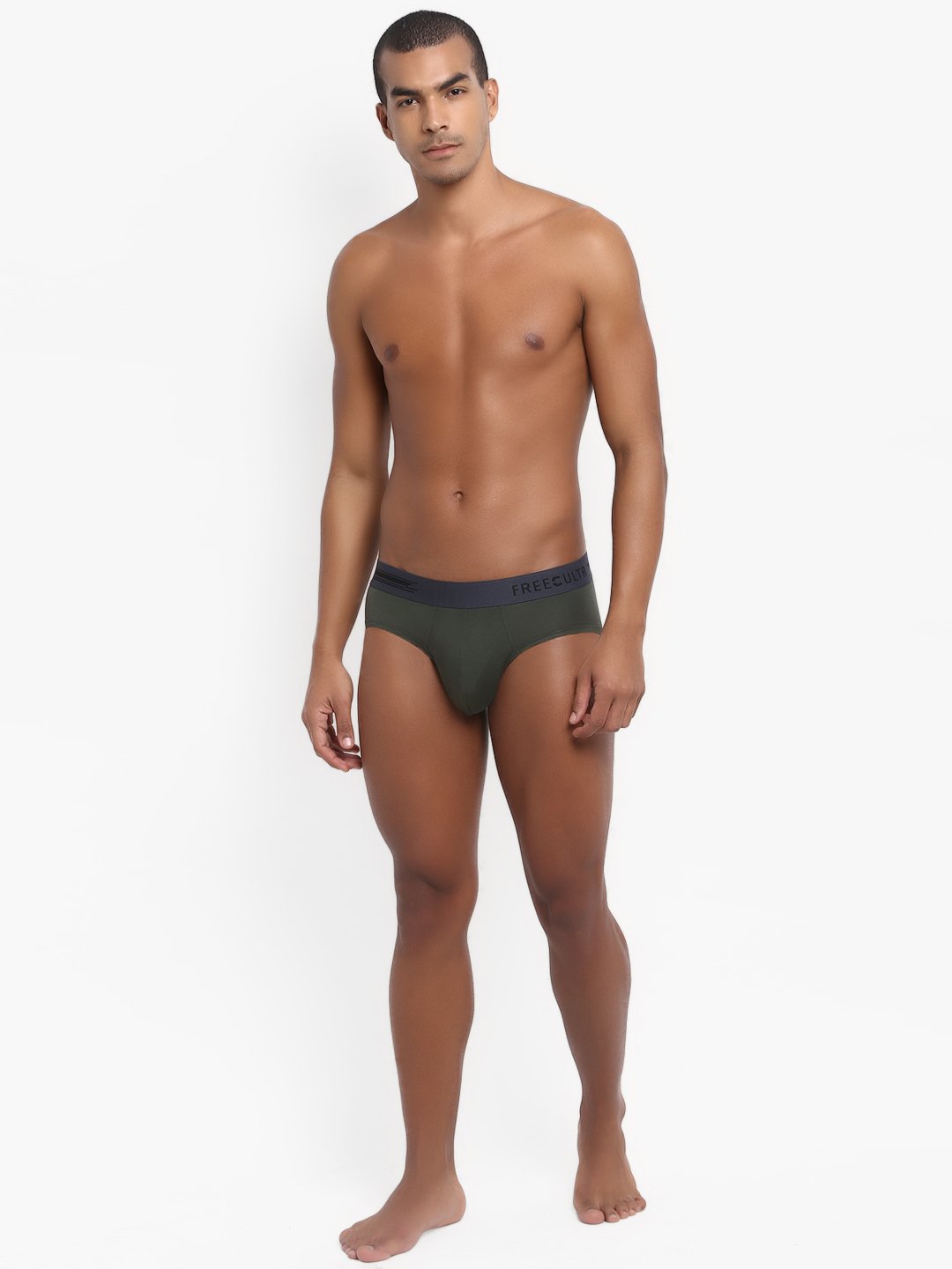 Men's Micro Modal & Elastane Brief in Contrast Waistband (Pack of 3) - freecultr.com