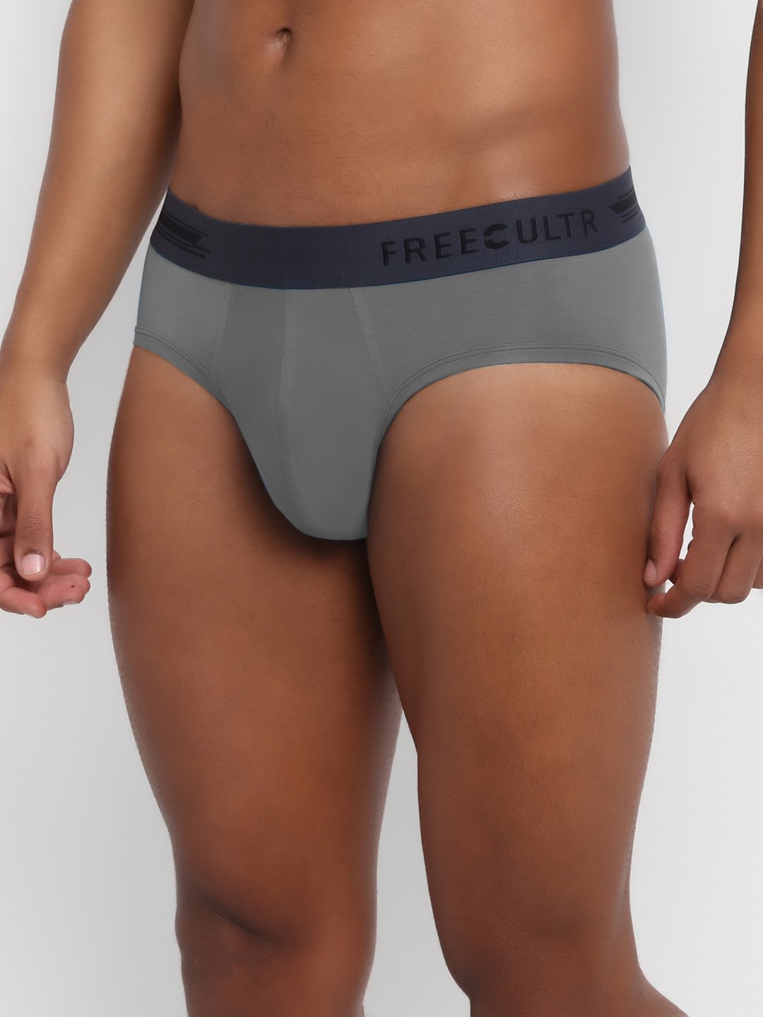 Men's Micro Modal & Elastane Brief in Contrast Waistband (Pack of 2) - freecultr.com