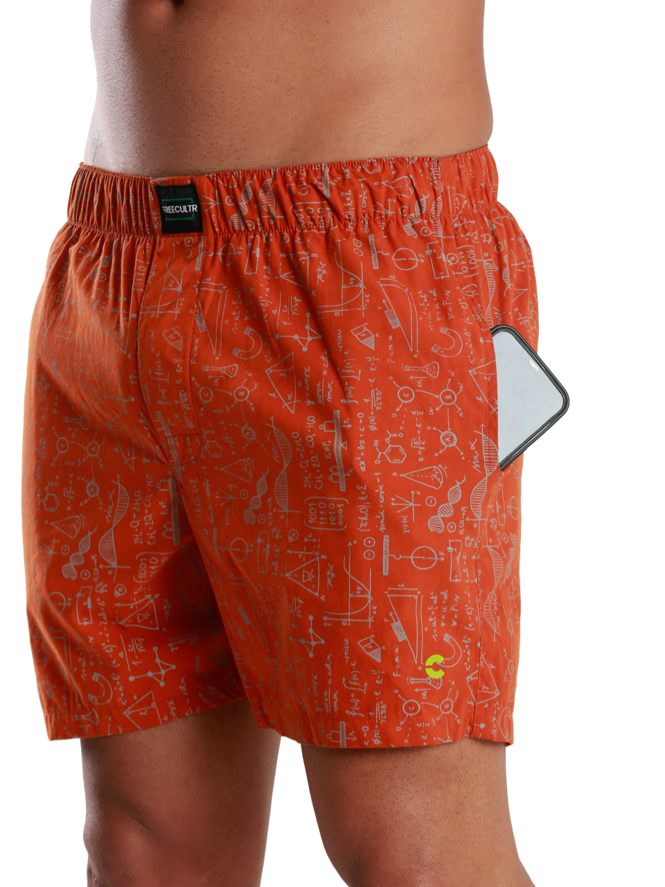All-Day Pink & Orange Printed Boxer Shorts - (Pack of 2)