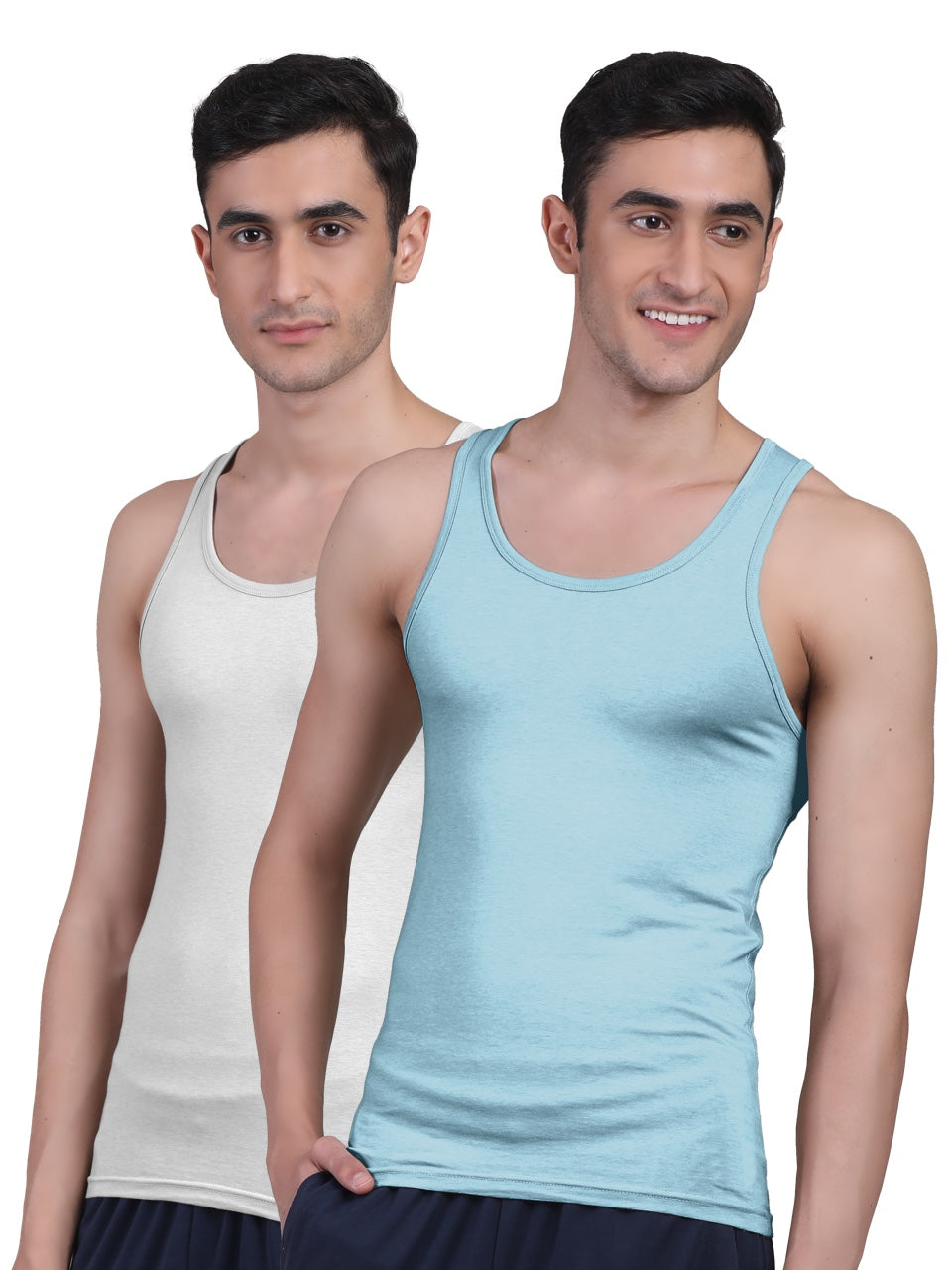 Twin Skin Organic Bamboo Vest - Comfort Fit (Pack of 2)
