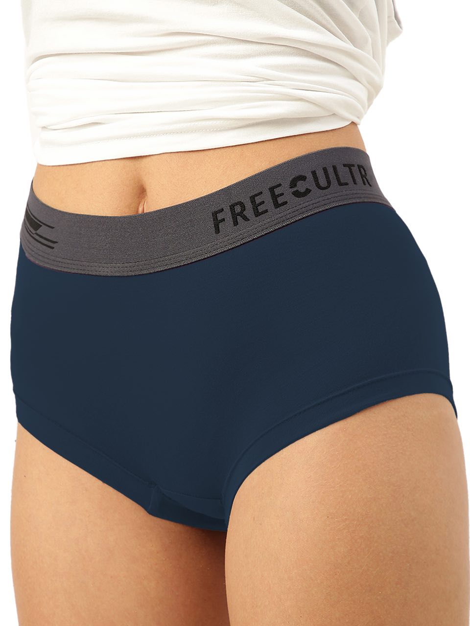 Prussian Blue Women Micro Modal Boxer Brief (Pack of 1)