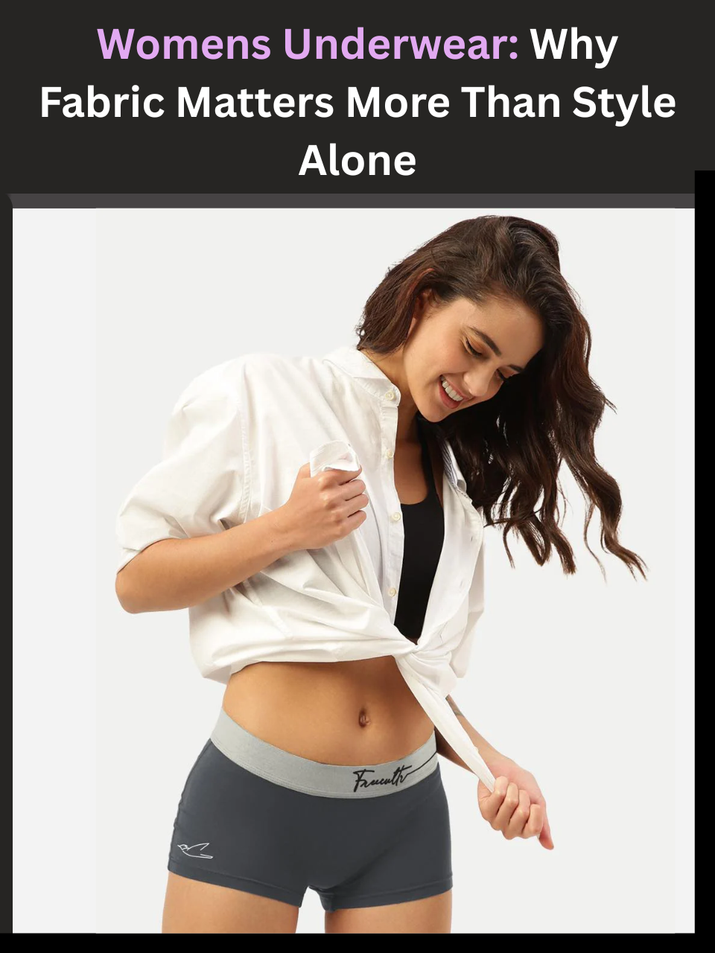 Freecultr womens underwear collection showing boyshorts and hipster briefs in micro-modal fabric