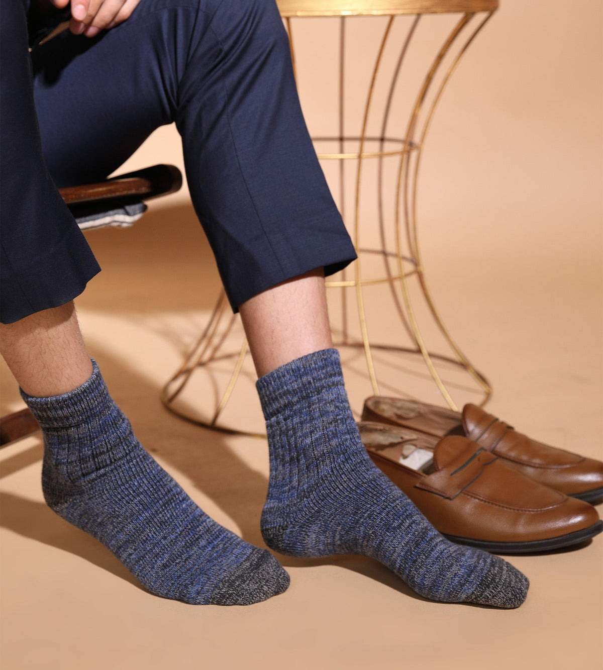 A concise and engaging description of 'Winter Wear – Essential Warmth & Versatile Style' that summarizes its core idea in a visually compelling way, showcasing cozy and fashionable cold-weather apparel.