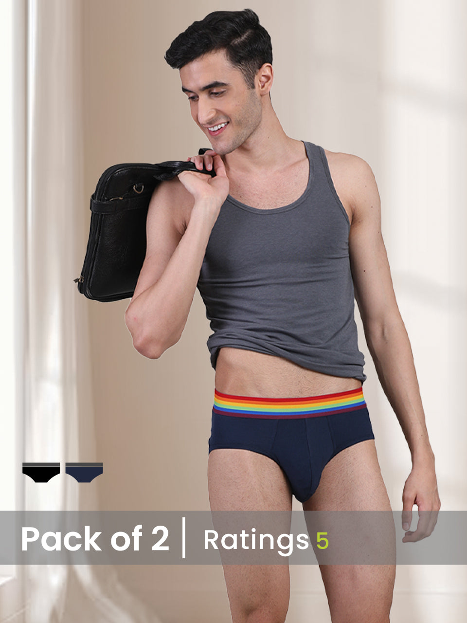 Stay fresh and confident with our antimicrobial and odor-resistant briefs.