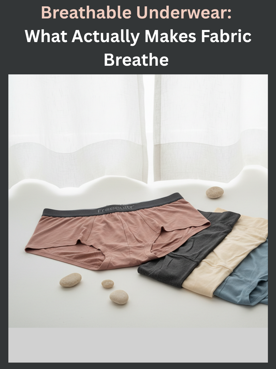 Freecultr breathable underwear in micro-modal and bamboo fabric