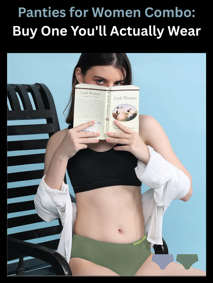 Freecultr panties for women combo shown in a multi-color pack styled for weekly rotation