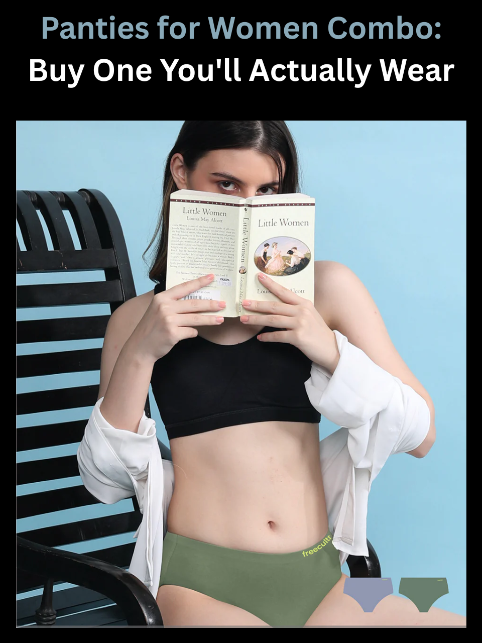 Freecultr panties for women combo shown in a multi-color pack styled for weekly rotation