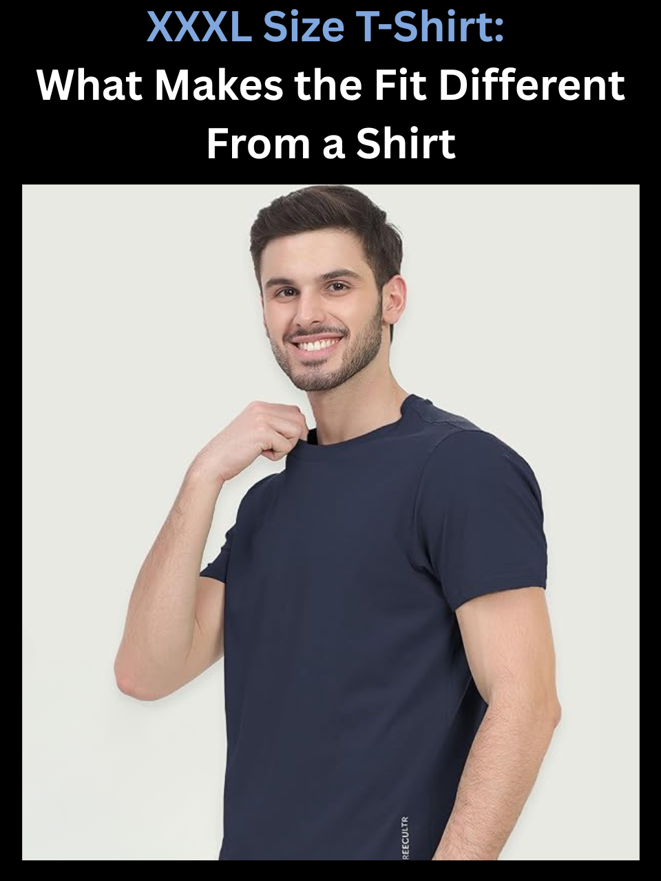 Freecultr xxxl size t-shirt shown in flat lay highlighting fabric texture and fit detail for larger frames