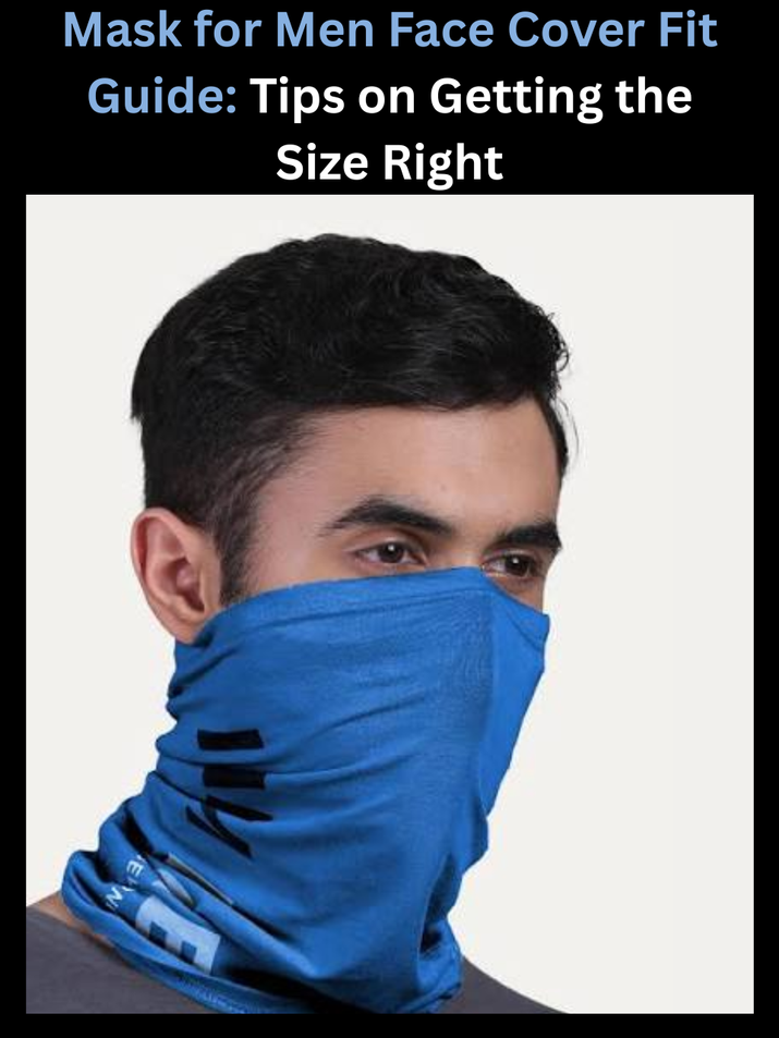  Freecultr mask for men face cover shown demonstrating proper fit and seal against gaps