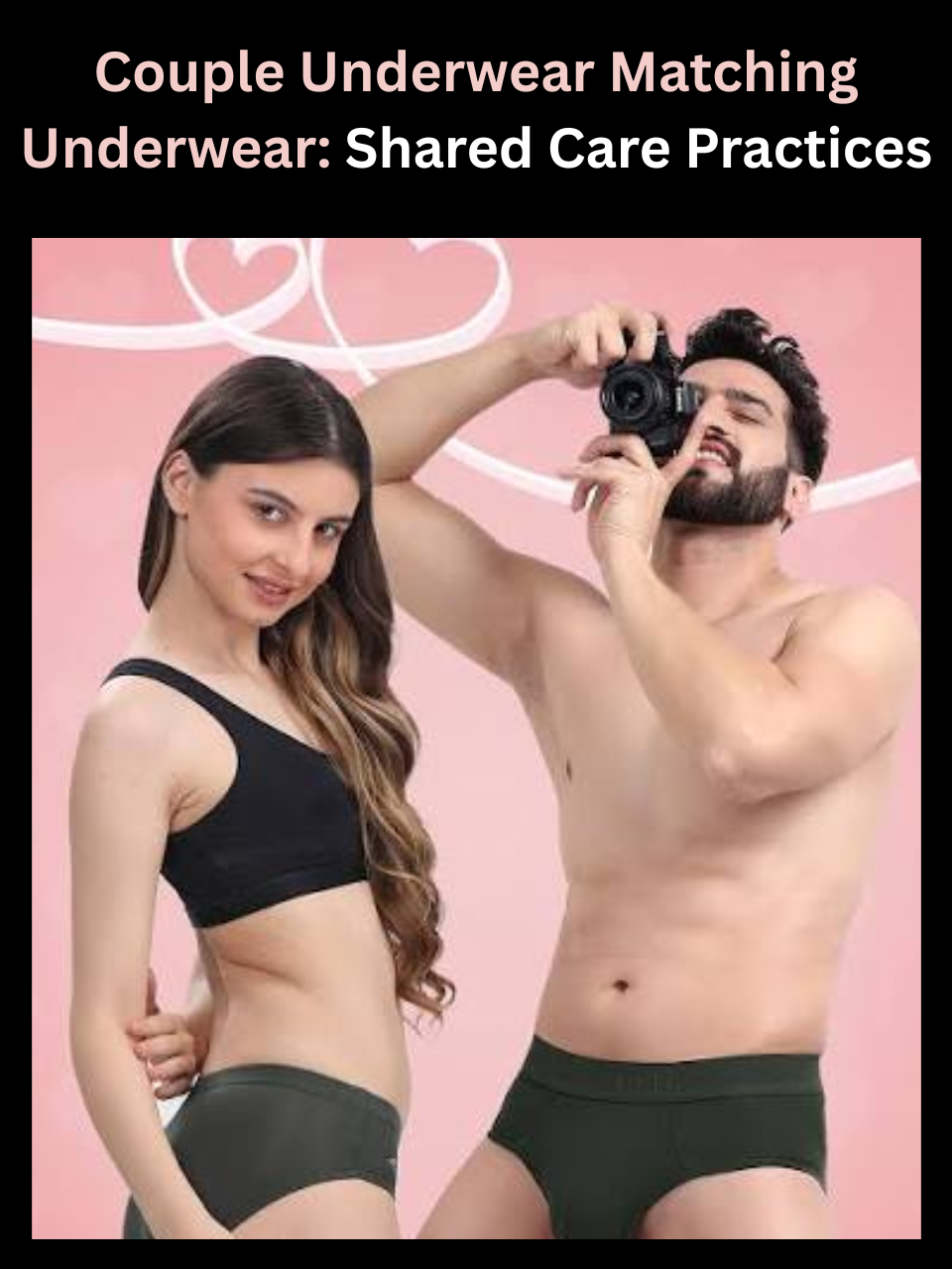 Freecultr couple underwear matching underwear set shown with a shared care and washing routine
