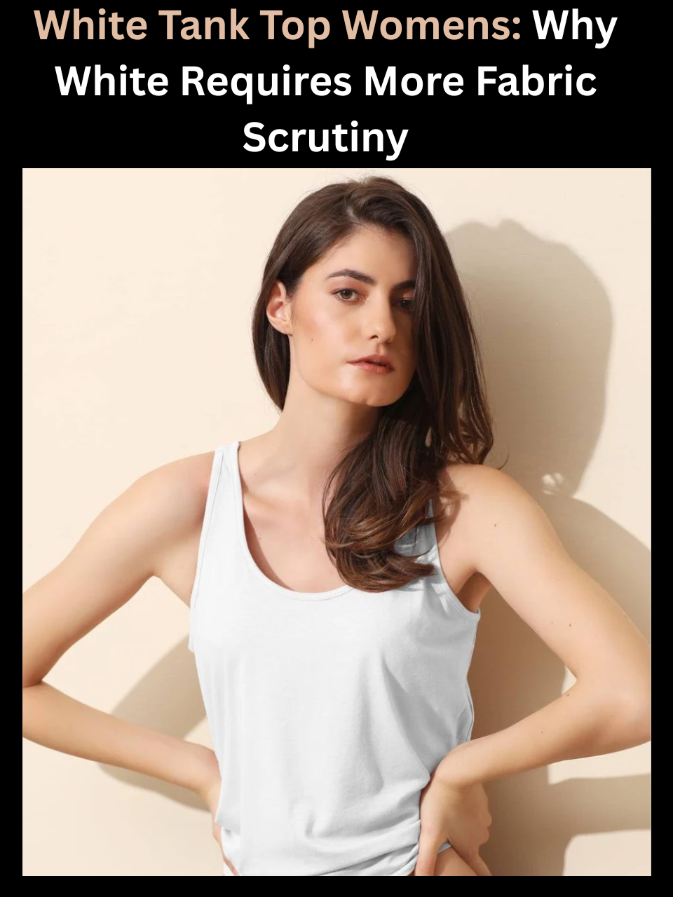Freecultr white tank top womens shown styled for both layering and standalone summer wear