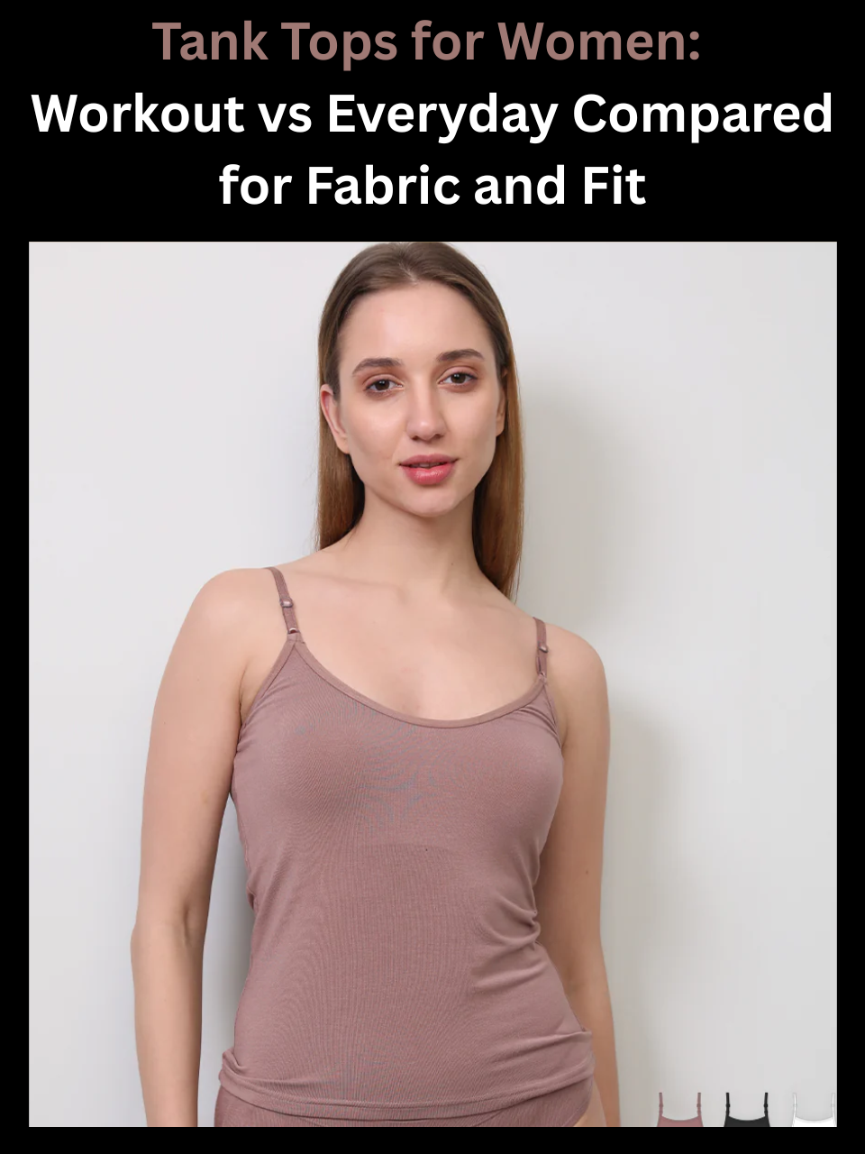Freecultr tank tops for women shown comparing workout and everyday styles side by side