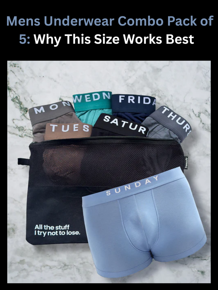 Mens Underwear Combo Pack of 5: Why This Size the Works the Best