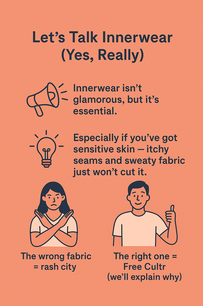 Best Innerwear Fabric for Sensitive Skin: Free Cultr vs. the Competition