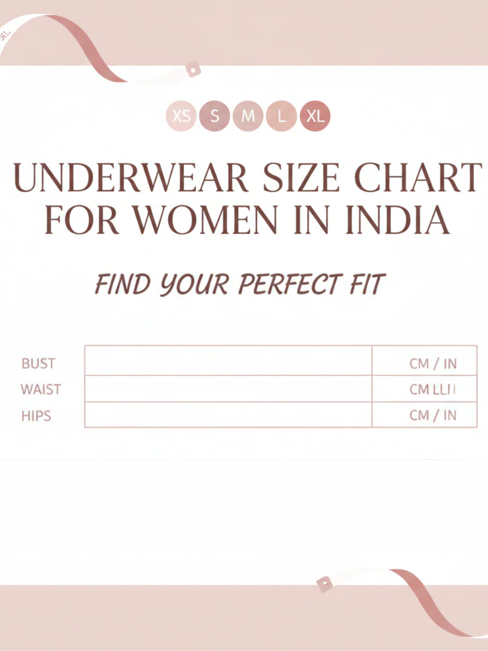 Underwear Size Chart for Women in India: Find Your Perfect Fit