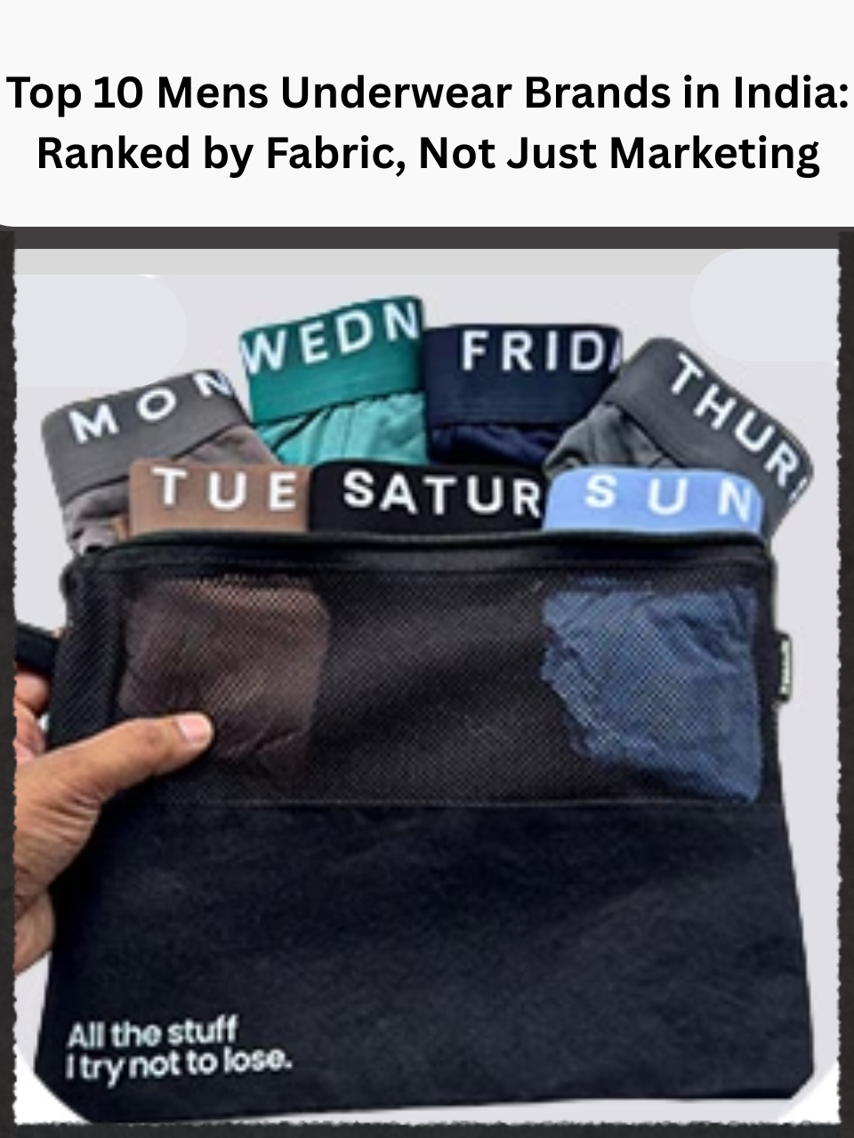 op 10 mens underwear brands in India comparison featuring Freecultr micro-modal underwear alongside competitor packaging on neutral background