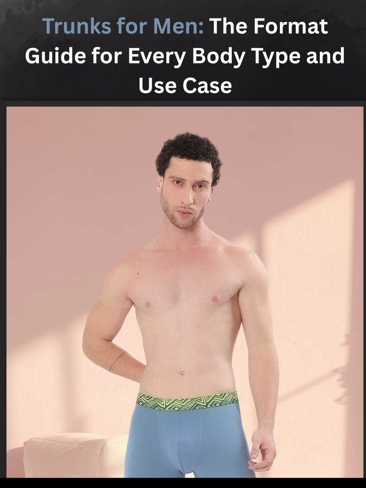 Freecultr trunks for men in micro-modal fabric showing waistband and cut detail in a flat lay against a clean background