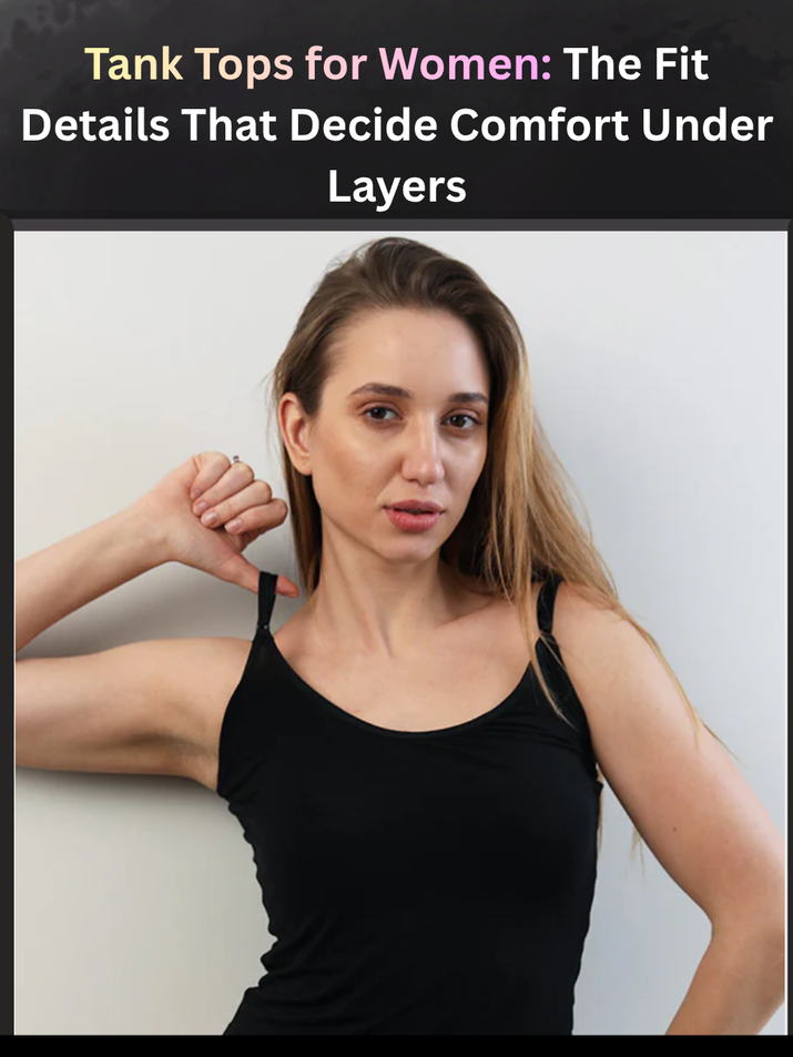Freecultr tank top for women displayed flat showing ribbed shoulder straps, shaped hem, and breathable fabric texture on neutral background