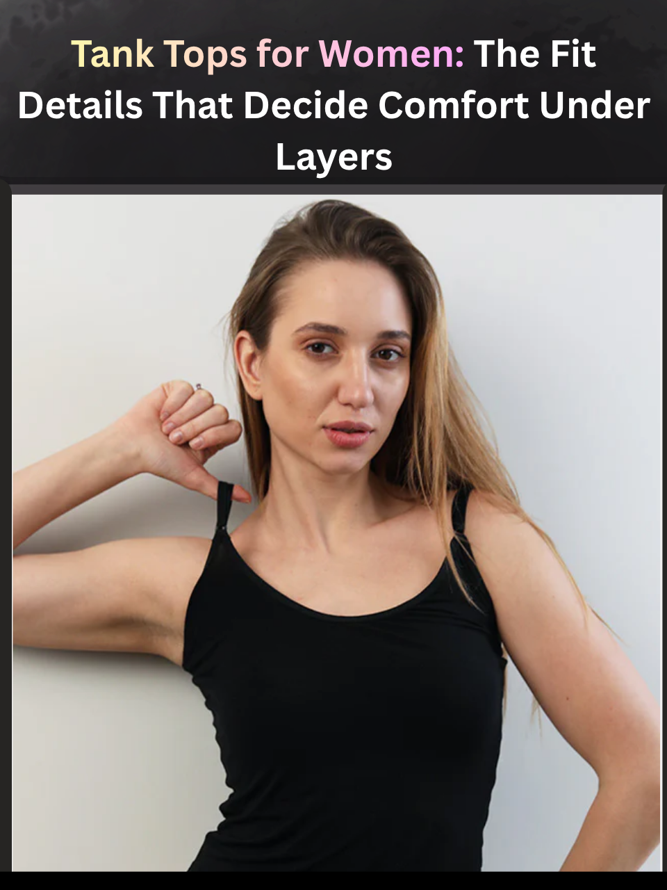 Freecultr tank top for women displayed flat showing ribbed shoulder straps, shaped hem, and breathable fabric texture on neutral background