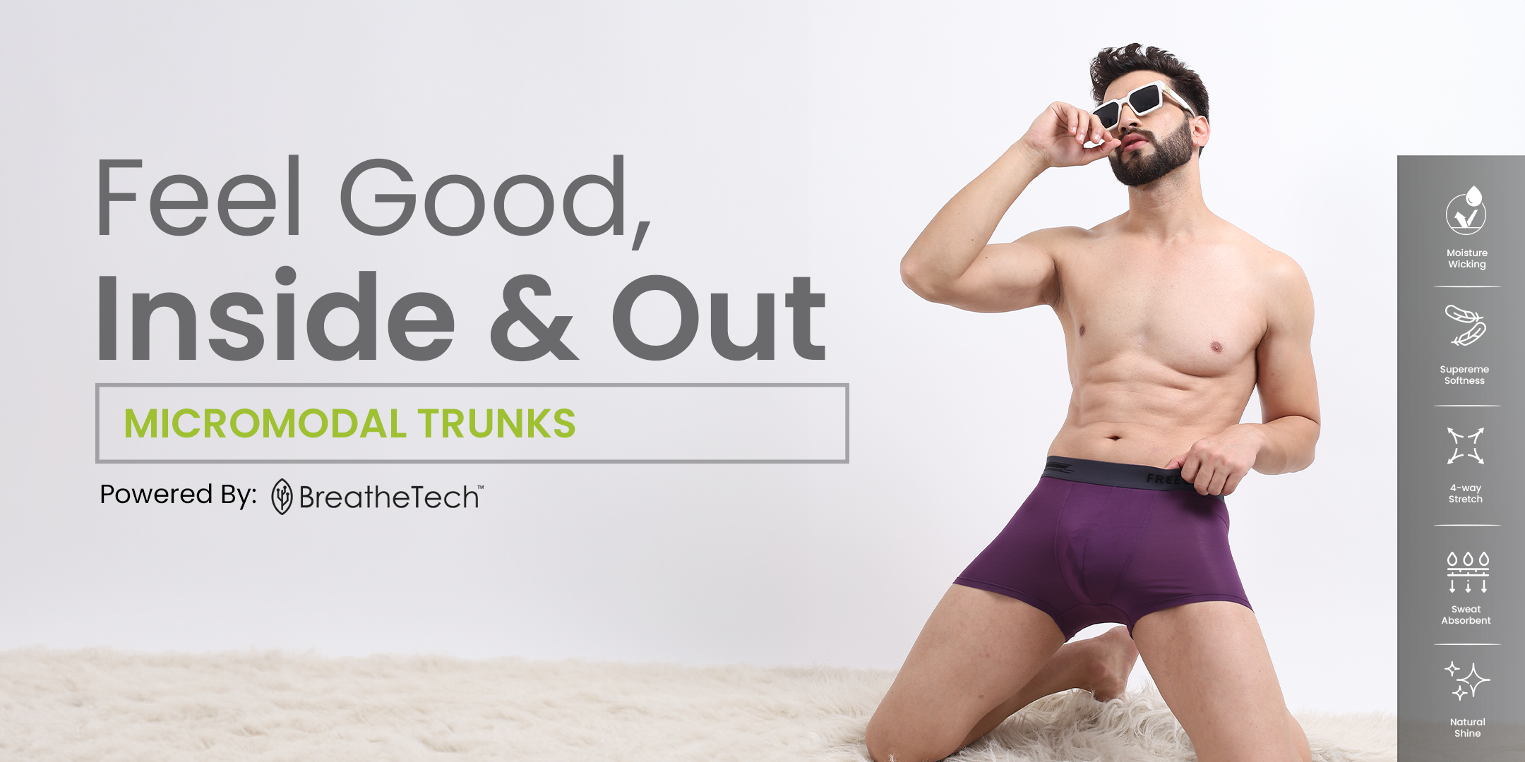 Men's Modal Trunks – Comfortable Support & Breathable Material