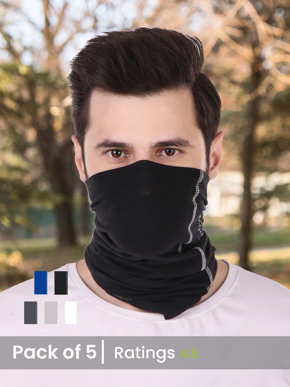 Black Bandana for Men Head – Sun Protection & Stylish Accessory