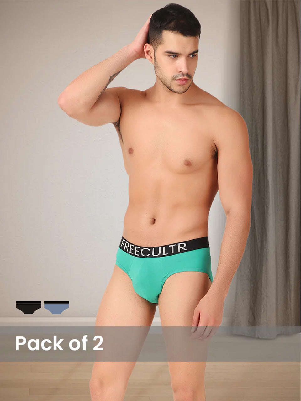 A modern and stylish depiction of Calvin Klein men's briefs with a focus on sleek design and breathable fabrics.