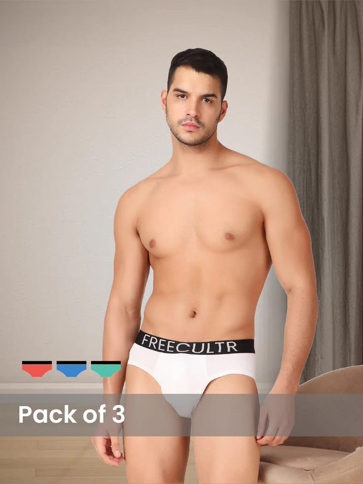 A selection of men's briefs designed for optimal comfort and support.