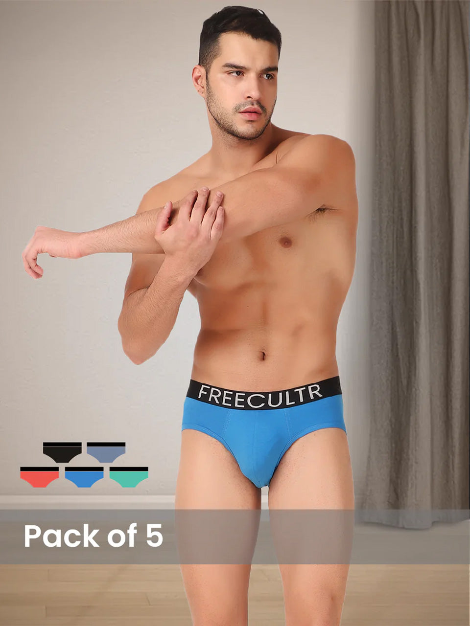 Men's Cotton Briefs – All-Day Comfort & Breathable Support