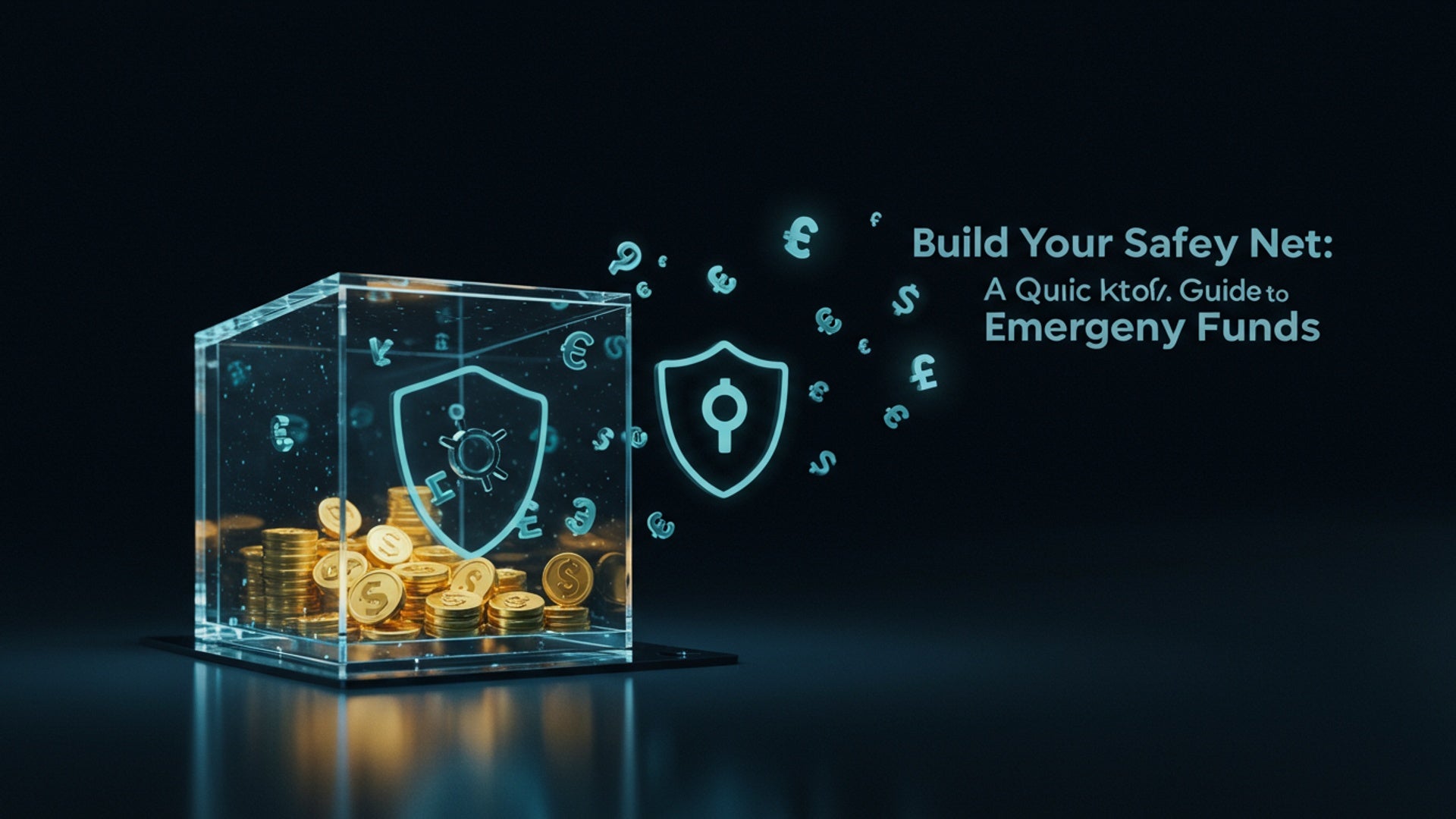 A digital representation of an emergency fund as a secure safety net, protecting finances from unforeseen circumstances.