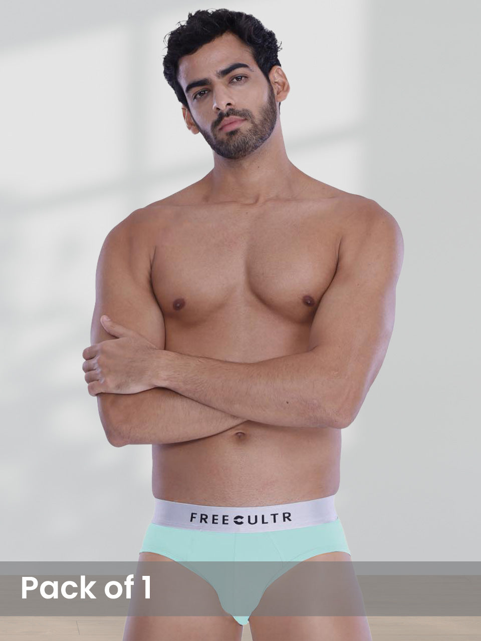 Image of a person wearing moisture-wicking underwear to stay fresh and comfortable.