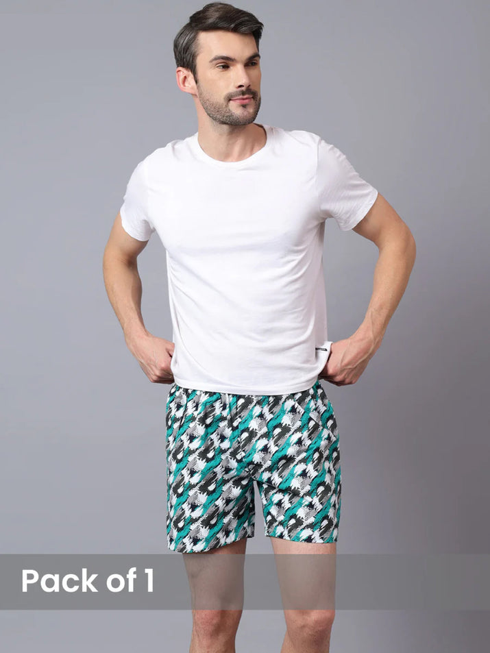 A concise and engaging description of 'Underwear Men Boxer – Breathable Freedom & Classic Appeal' that summarizes its core idea in a visually compelling way.
