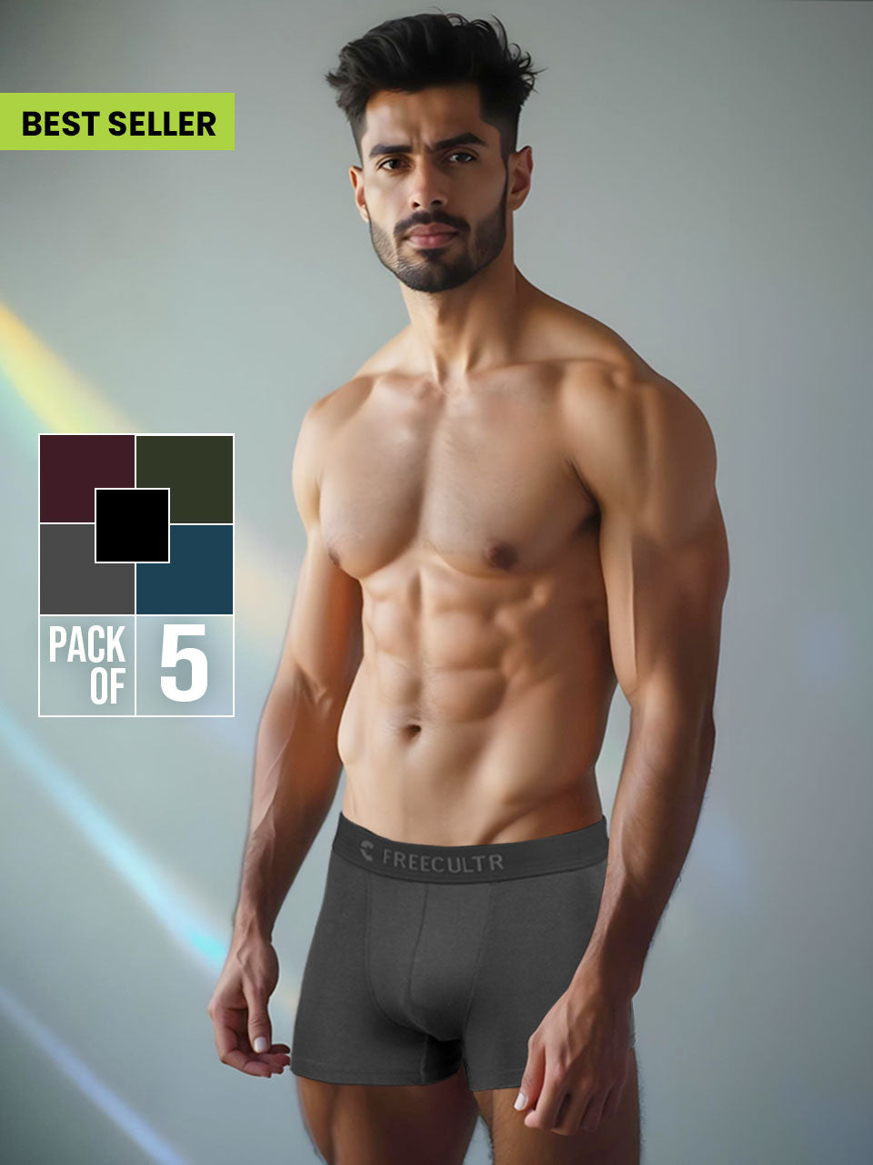 Men's Cotton Trunks – Breathable Fabric & Secure Fit