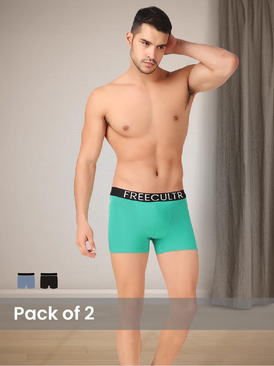 Men's trunks designed for quick-drying performance and enhanced mobility.