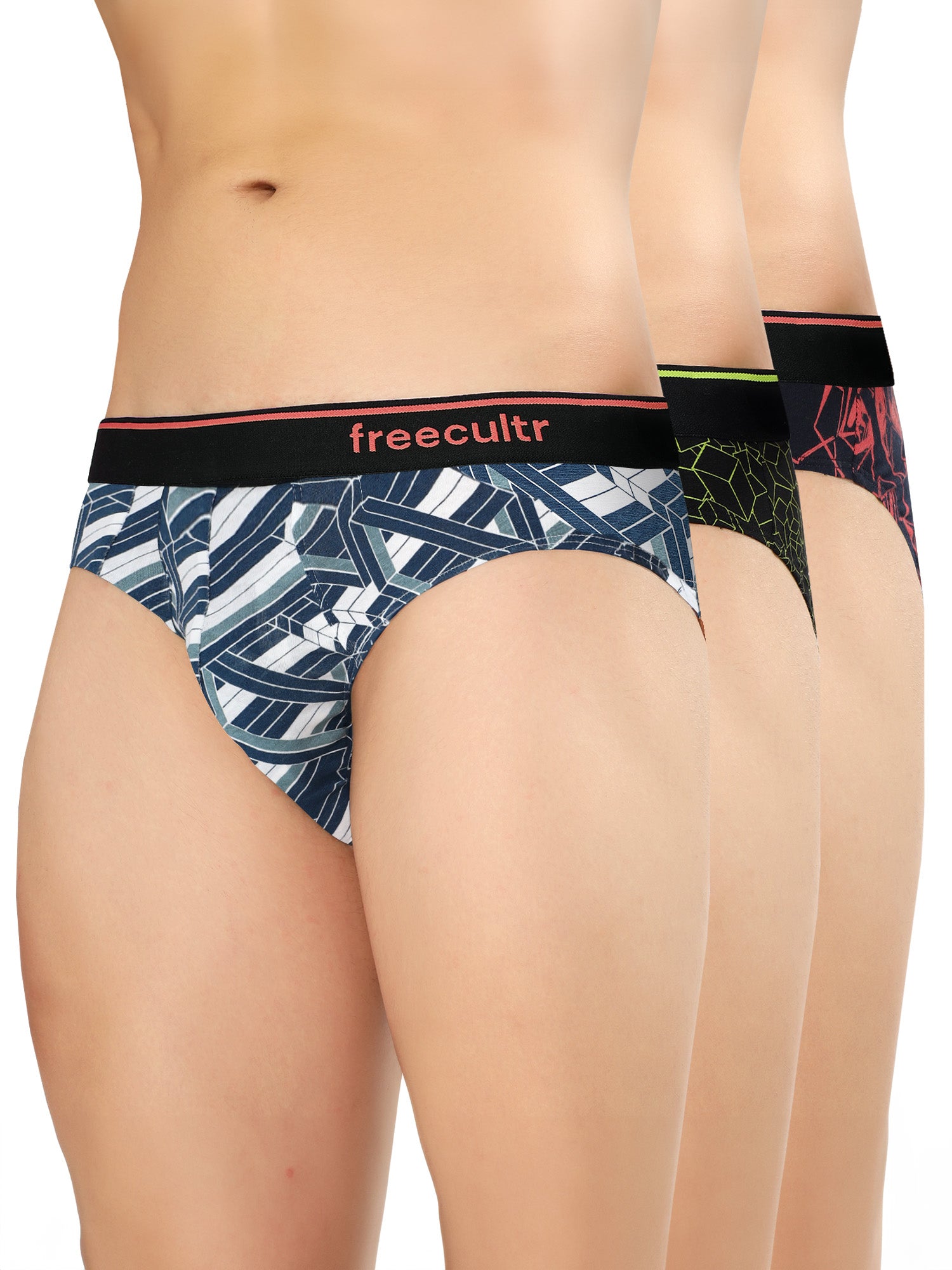 Men's Cotton Printed Briefs (Pack of 3)